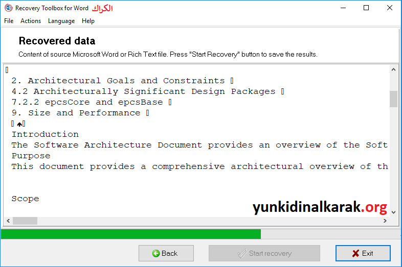 recovery toolbox for word الكراك للنوافذ